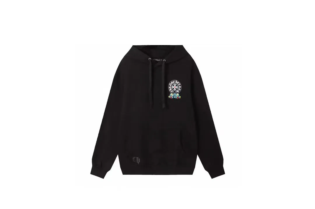M04—P210 -Chrome Hearts/Chrome Hearts printed sweatshirt cardigan jacket -420 grams of high-density, high-quality wool, soft, delicate and skin-friendly, soft and silky to the touch, warm and skin-friendly -The hardware and zipper accessories are all customized and full of details -Colour: black -Size: S M L XL